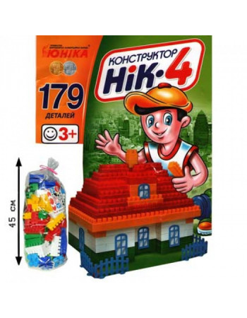 Дитячий конструктор НІК-4 70910, 179 великих деталей
