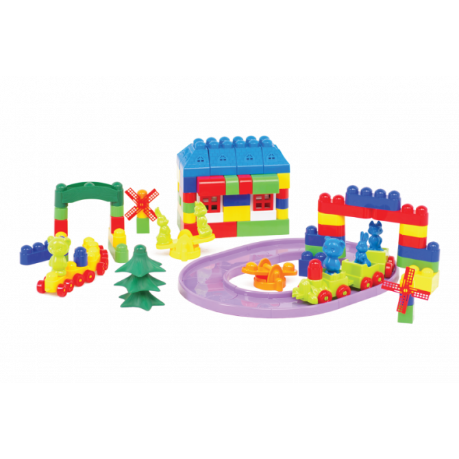 Дитячий конструктор 'Майстер Блок' №10 1-032, 135 деталей Дитячий конструктор 'Майстер Блок' №10 1-032, 135 деталей