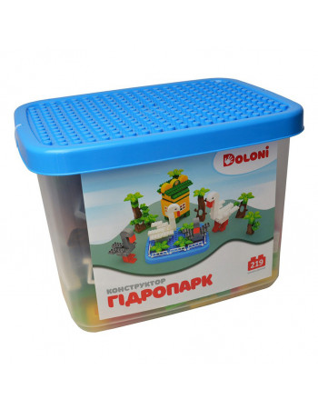 Конструктор 'Гидропарк' 013888/34 в пластиковом боксе 219 деталей