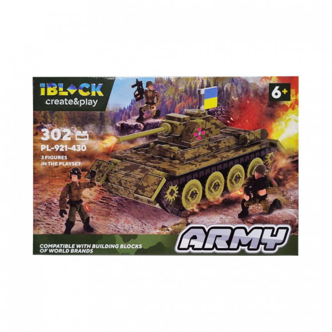 Конструктор Армія IBLOCK PL-921-430, 3 фігурки військових (Вид 3)