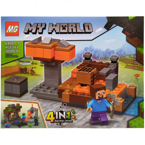 Конструктор 'Minecraft' 64001-1, 105 деталей (Вид 1)