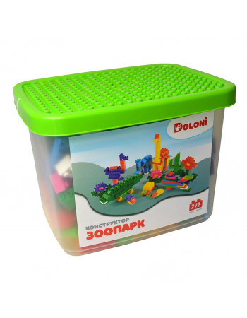 Конструктор 'Зоопарк' 013888/40 в пластиковом боксе 272 детали