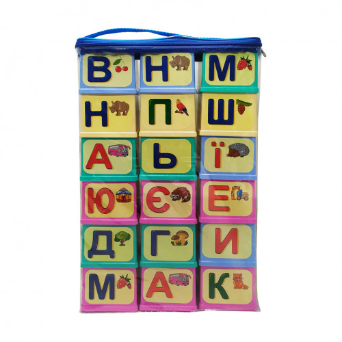 Детские развивающие кубики 'Азбука' 70576 на укр. языке