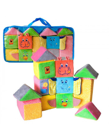 Детский мягконабивной Максиконструктор МС 090602-07, 12 элементов