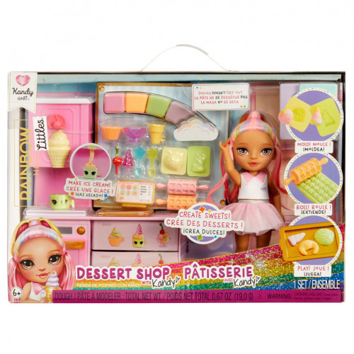 Игровой набор с куклой серии 'Littles' Кондитерская Кэнди Rainbow High 522058