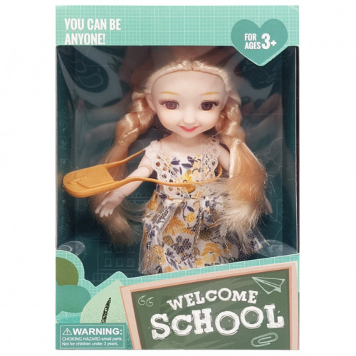 Детская кукла 'Welcome School' YL605-7/9/10 с сумочкой Желтый