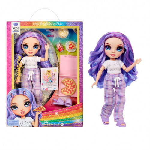 Кукла детская 'Виолетта' Rainbow High 503705 серии 'Junior High PJ Party' с аксессуарами