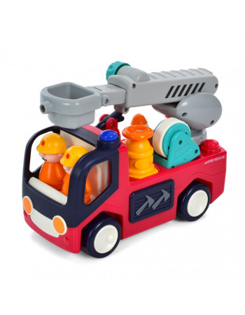Дитяча Пожежна машинка Hola Toys E9998-HL зі світлом та звуком