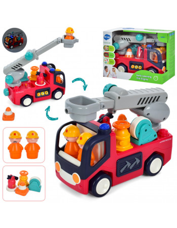 Дитяча Пожежна машинка Hola Toys E9998-HL зі світлом та звуком