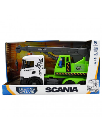 Игровой набор Автокран Scania TechnoDrive 3006KS со светом и звуком