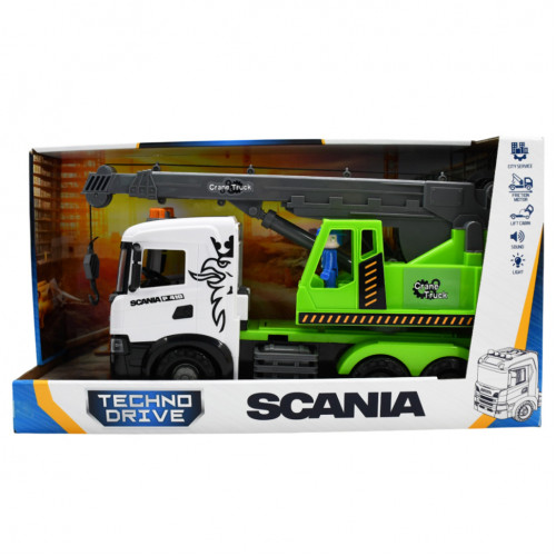 Игровой набор Автокран Scania TechnoDrive 3006KS со светом и звуком