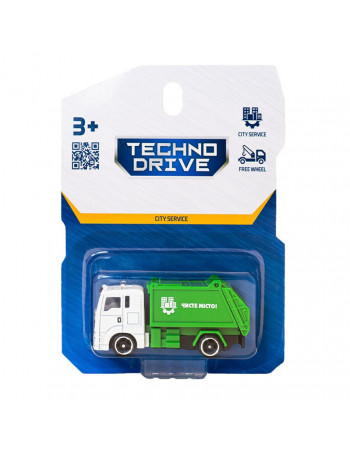 Автомодель детская Мусоровоз TechnoDrive 250421CG-2 масштаб 1:64