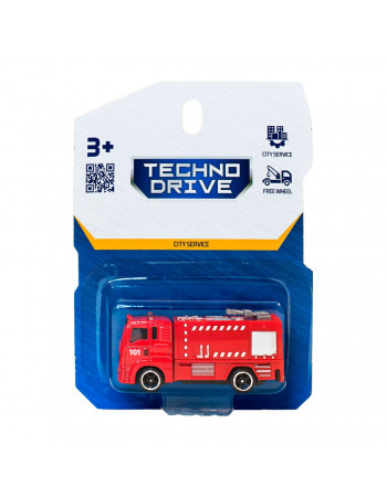 Автомодель детская Пожарная Машина TechnoDrive 250421CG-1 масштаб 1:64