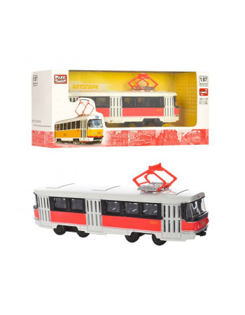 Игрушечная модель Трамвай PLAY SMART 6411 инерционный 6411D