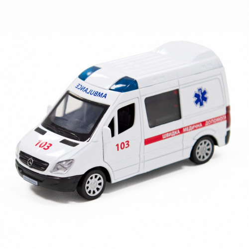 Автомодель детская Скорая помощь MERCEDES-BENZ SPRINTER TechnoDrive 250295 инерционная