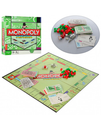 Настольная игра Монополия Украина 6123UA металлические фигуры