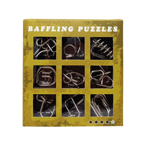 Набор головоломок металлических 'Metal Puzzle' 1818-1/1818-2/1818, 9 штук в наборе