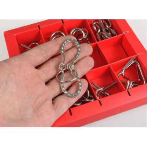 Набор головоломок 10 Metall Puzzles red Eureka 3D Puzzle 473358, 10 головоломок