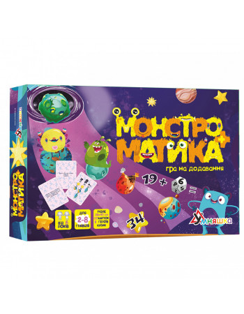 Настольная обучающая игра на добавление 'Монстроматика' 2071-UM