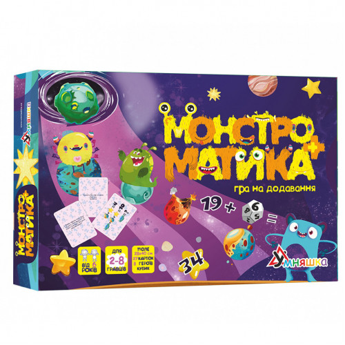 Настольная обучающая игра на добавление 'Монстроматика' 2071-UM