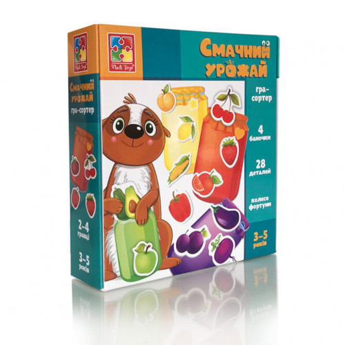 Настольная игра-сортер 'Вкусный урожай' Vladi Toys VT1804-41 обучающая