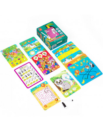 Настільна гра Пиши та витирай 'Зоопарк' Vladi Toys VT5010-20 укр