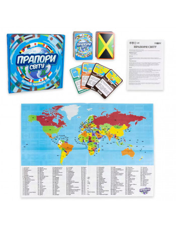 Настольная игра Флаги мира 30445 на украинском языке