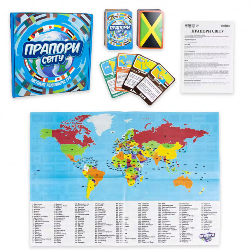 Настольная игра Флаги мира 30445 на украинском языке