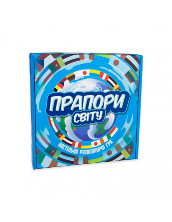Настольная игра Флаги мира Strateg обучающая укр  648ST