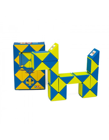 Головоломка Умный кубик 'Змейка сине-желтая' SCU024 (Smart Cube Twisty Puzzle Snake 'Ukraine')