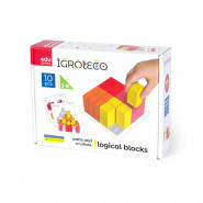 Дитячі дерев'яні кубики 'Частини та ціле' Igroteco 900460 20 кубиків