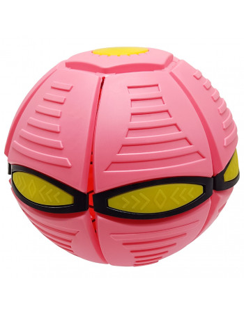 Летящий трансформерный мяч 1002-3(Pink) светится
