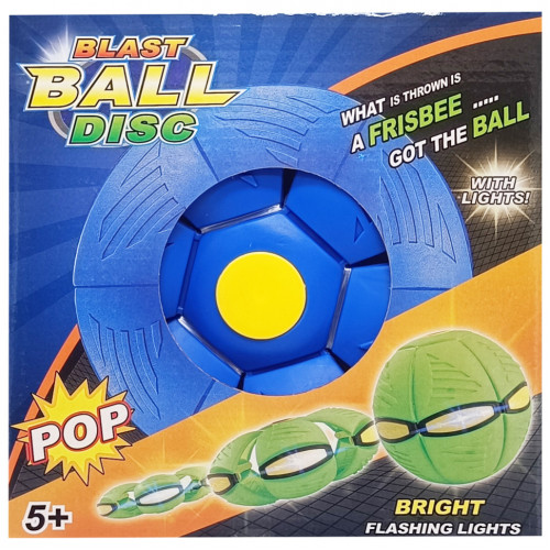 Літаючий трансформерний м'яч «FLAT BALL» FB-001 (Синій)