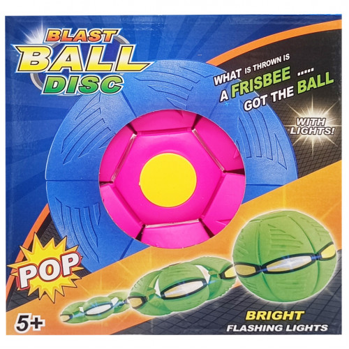 Літаючий трансформерний м'яч «FLAT BALL» FB-001 (Рожевий)