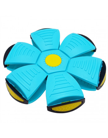 Летящий трансформерный мяч 1002-3(Turquoise) светится