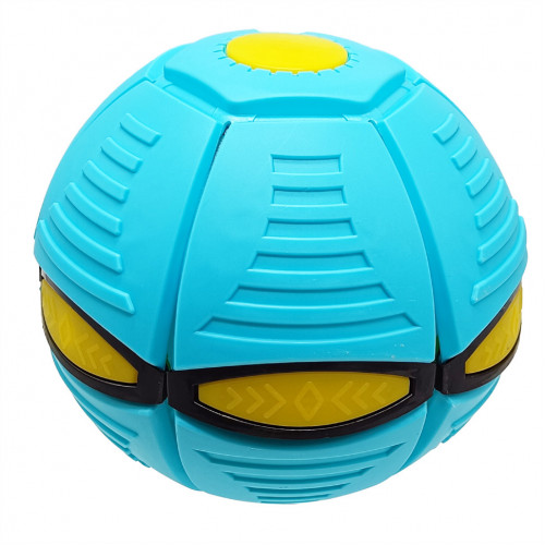 Летящий трансформерный мяч 1002-3(Turquoise) светится