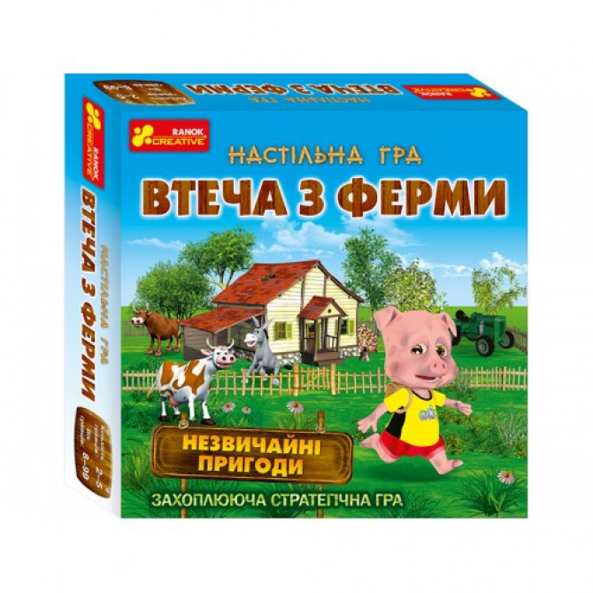 Дитяча настільна гра 'Втеча з ферми' 19120057 укр. мовою