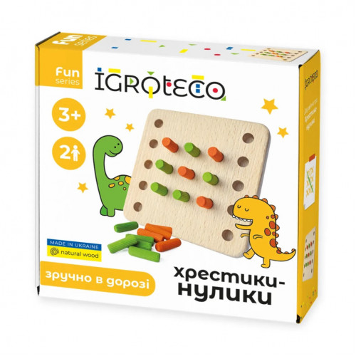 Деревянная игра 'Крестики-нолики' 900576, 11х11 см