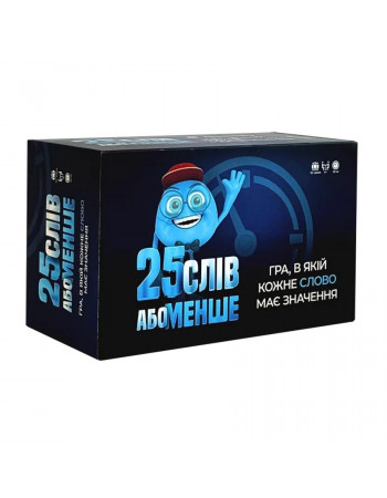 Настольная игра '25 слов или меньше' 290100, 300 карточек