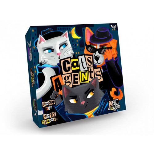 Развлекательная настольная игра 'CATS AGENTS' G-CA-01-01U на укр. языке