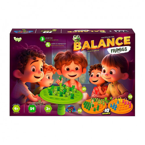 Розвиваюча настільна гра 'Balance Frogs' Danko Toys BalF-01 зі слаймом