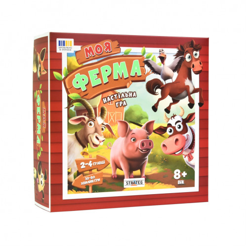 Настольная игра 'Моя ферма' 30435 игровое поле, фишки с животными