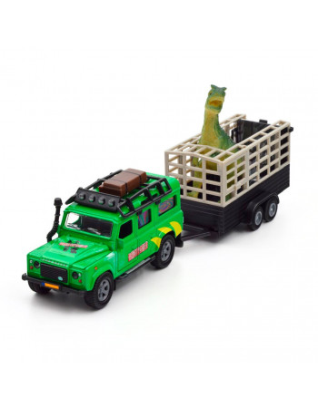 Игровой набор Land Rover TechnoDrive 520178.270 с прицепом и динозавром