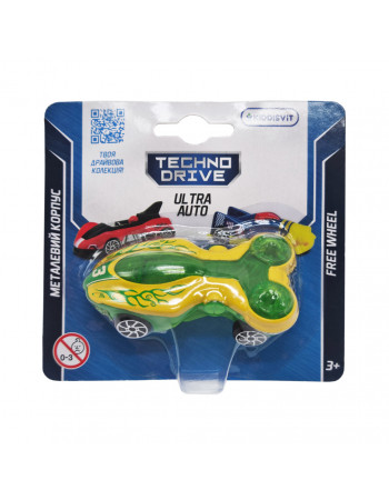 Игровая мини-машинка Ultra Auto TechnoDrive 250321W-4 металлический корпус