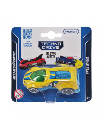 Игровая мини-машинка Ultra Auto TechnoDrive 250321W-6 металлический корпус