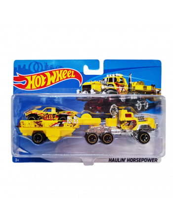 Дитячий ігровий набір машинок T-H708-1(Yellow) з трейлером