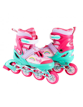 Дитячі ролики Extreme Motion RL2430(Pink) колеса що світяться, рожевий, S (30-33)