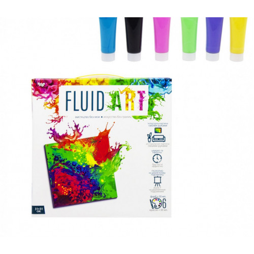 Набір креативної творчості 'Fluid ART' FA-01-01-2-3-4-5, 5 видів  (FA-01-05)