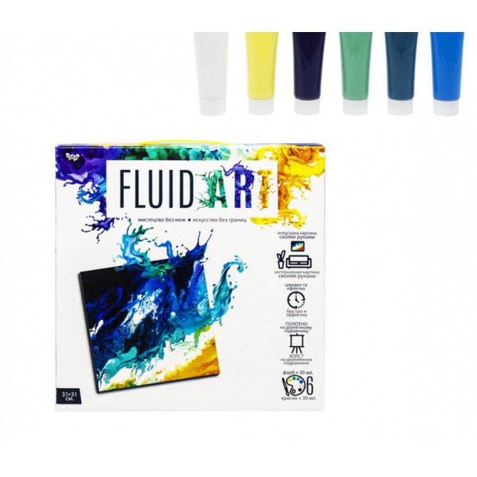 Набір креативної творчості 'Fluid ART' FA-01-01-2-3-4-5, 5 видів  (FA-01-02)