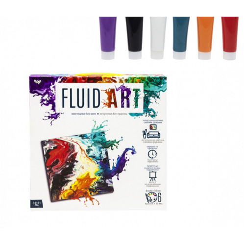 Набір креативної творчості 'Fluid ART' FA-01-01-2-3-4-5, 5 видів  (FA-01-03)